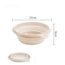 Load image into Gallery viewer, Travel Folding Wash Basin Bucket Container Portable Fruit Basin Collapsible Silicone Washtub Baby Washbasin Bathroom Accessories
